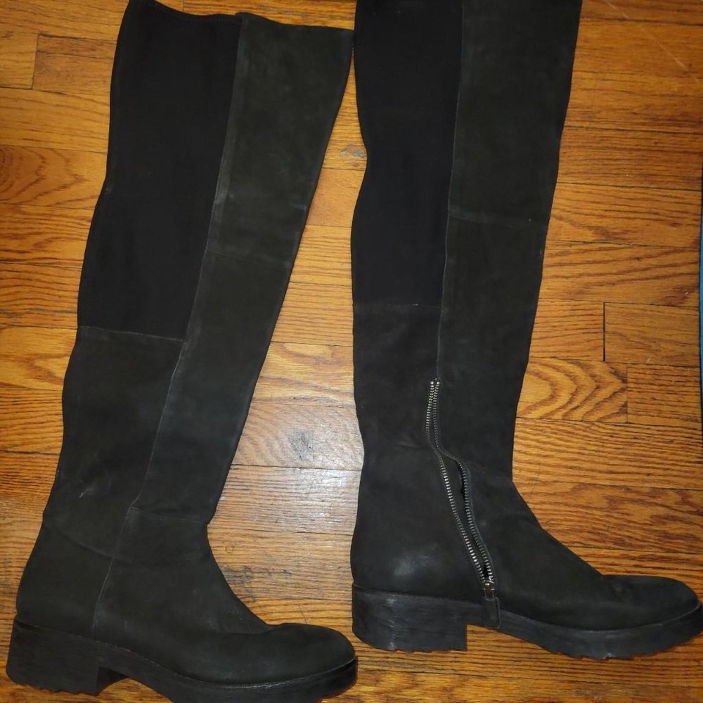 Eileen Fisher Women's Suede Black Boots